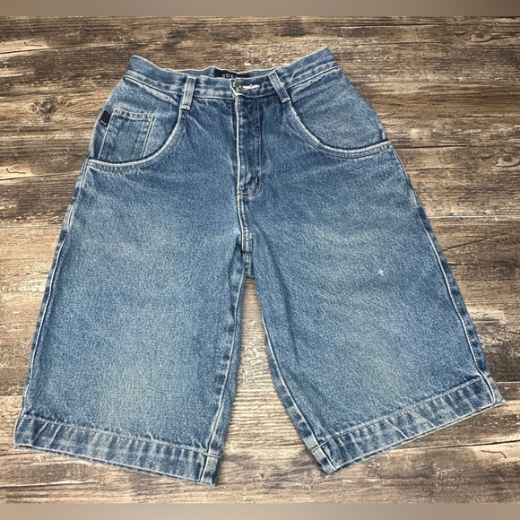 Guess Pants - Vintage Guess Jeans Denim Jorts Baggy Y2K Carpenter Shorts Size 12 GUC